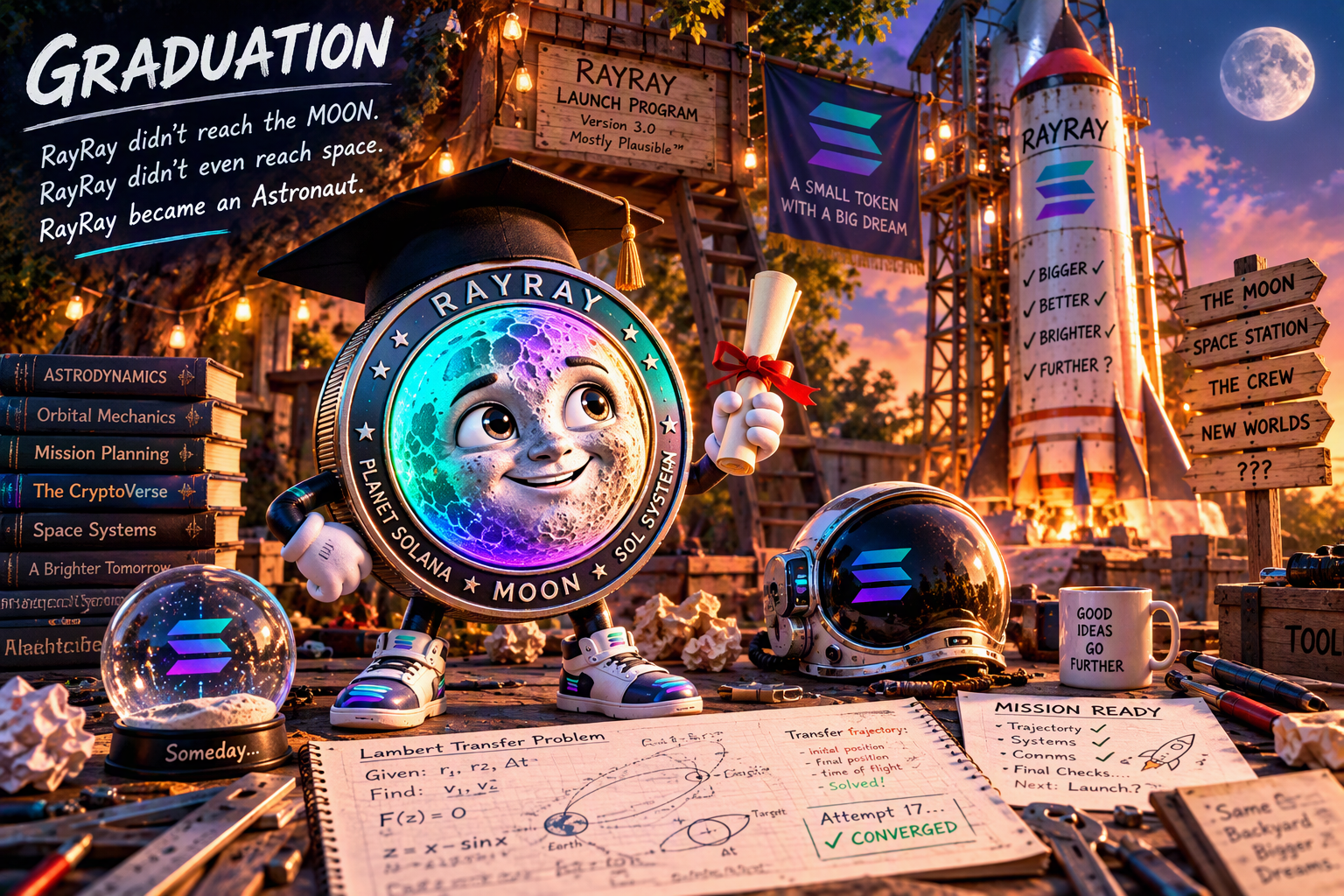 RayRay reaches a graduation milestone on the way to becoming an Astronaut.